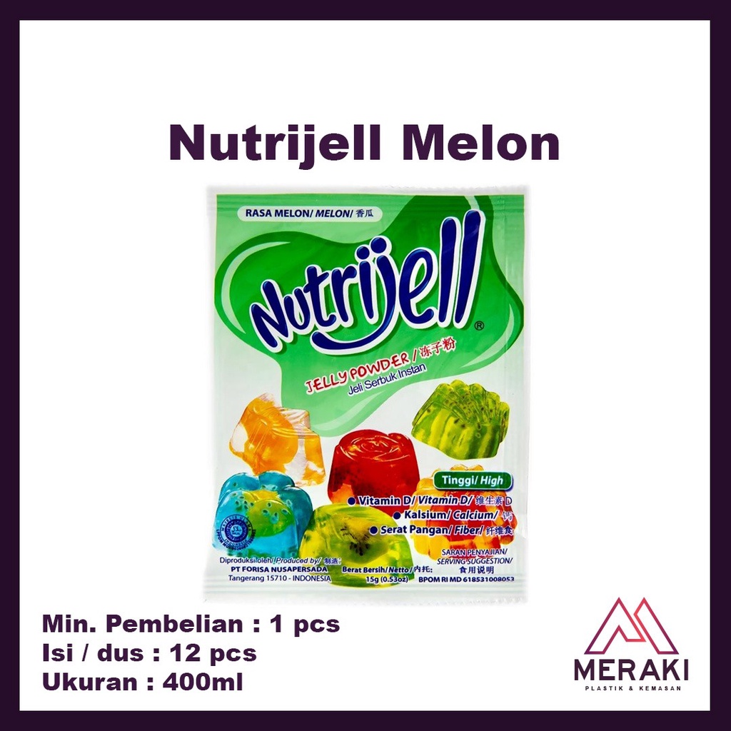 

Nutrijell Jelly Melon 10gr Eko Agar agar