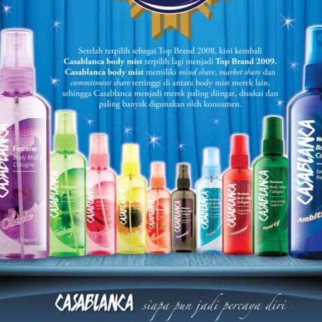 CASABLANCA BODY MIST 100 ML 100% ORI