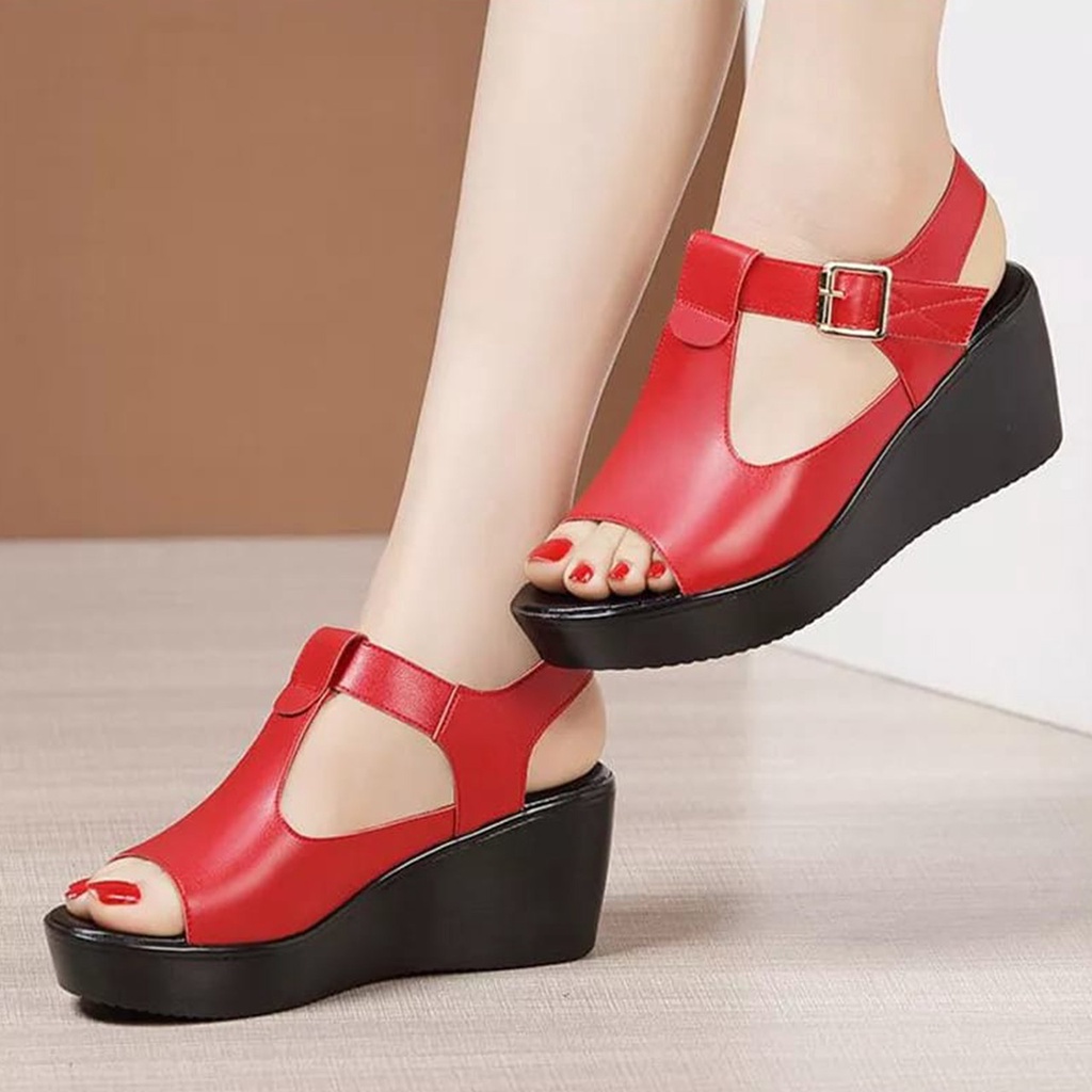 Sandal Wanita Zora Sepatu Wanita Wedges Mainaka