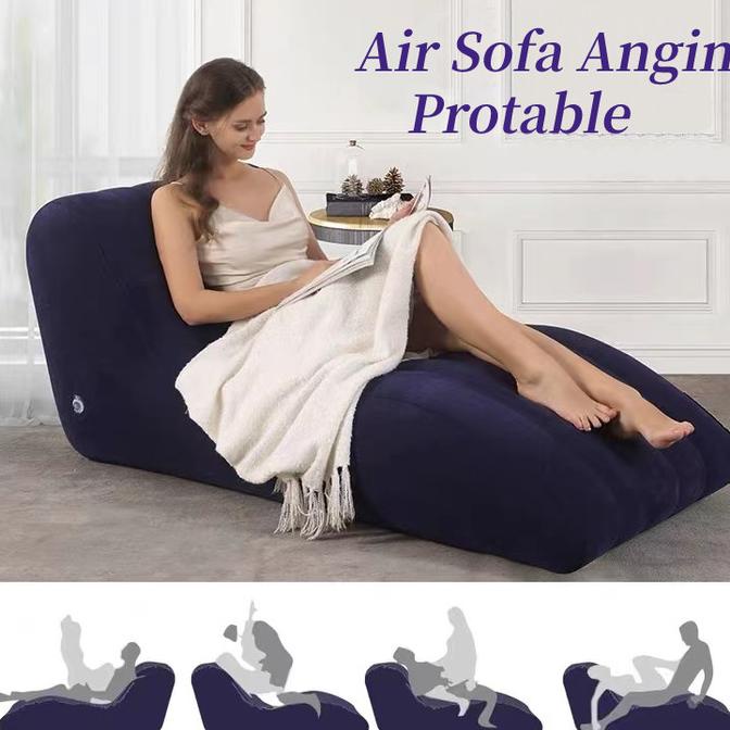 Air Sofa Angin Protable dengan Pompa toys couple sofa seks berbentuk S