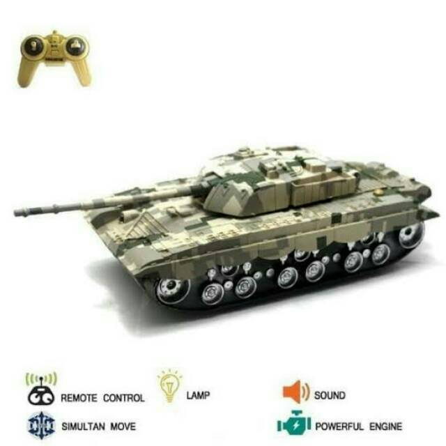 Mainan hobby remote control rc Tank war Leopard panzer rc tank toys mainan mobil remot control remot