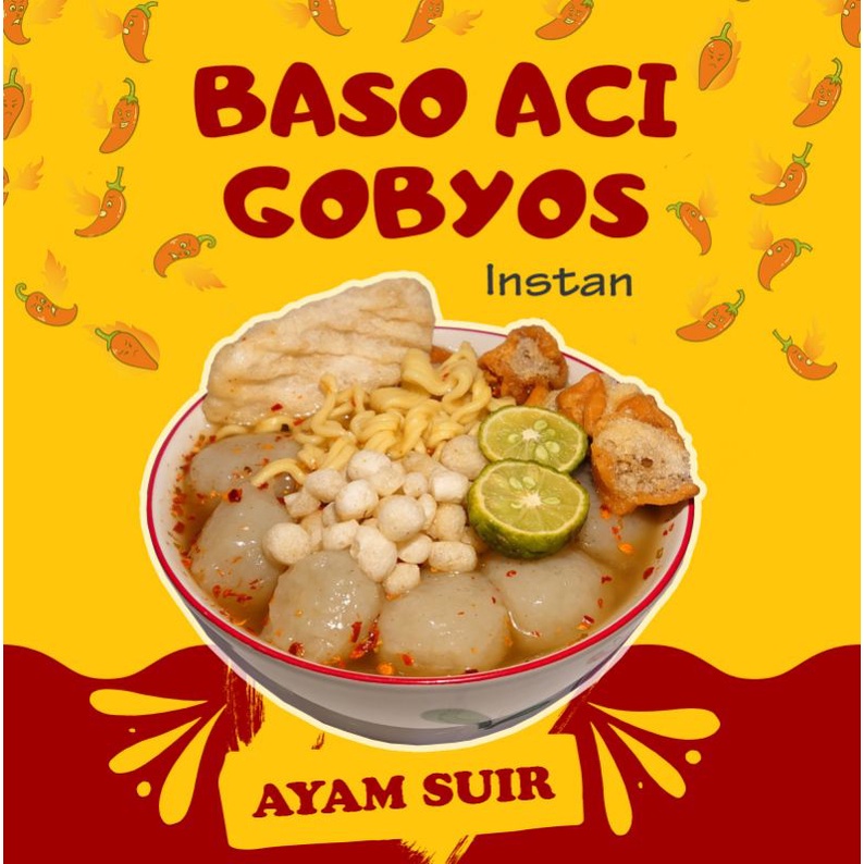 

Baso Aci isian Ayam Suir
