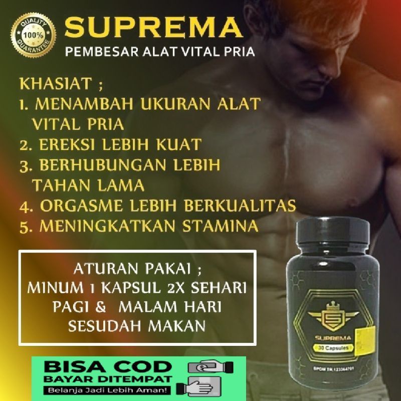 Bisa Cod Privasi Terjaga Suprema Bpom Ri Terbukti Manjur Obat Pembesar Kelamin Pria Mr P Alat Vital 
