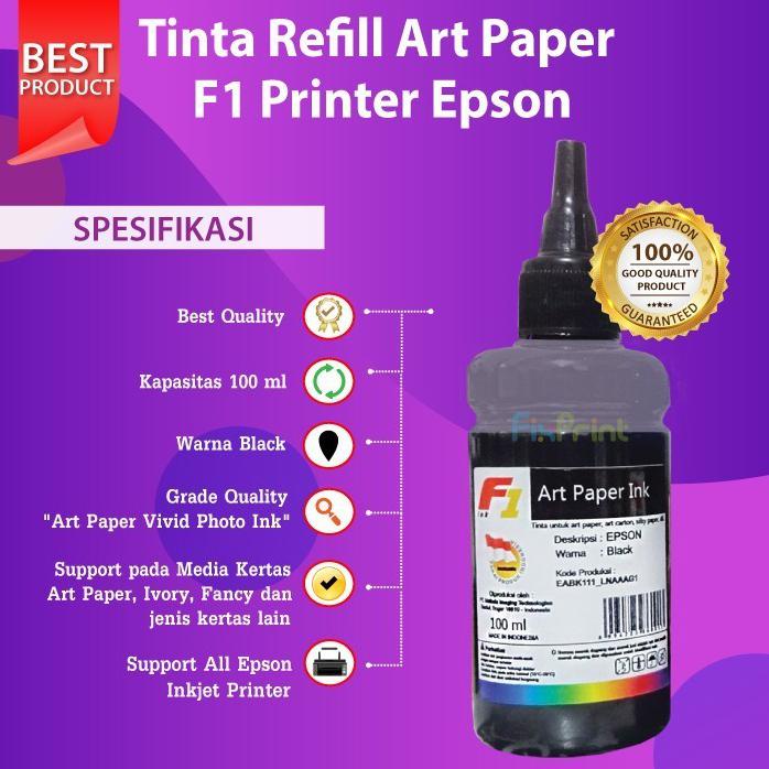 Tinta Art Paper F1 Ink Refill Printer Epson L1300 L1800 T1100 1390 - Merah Muda