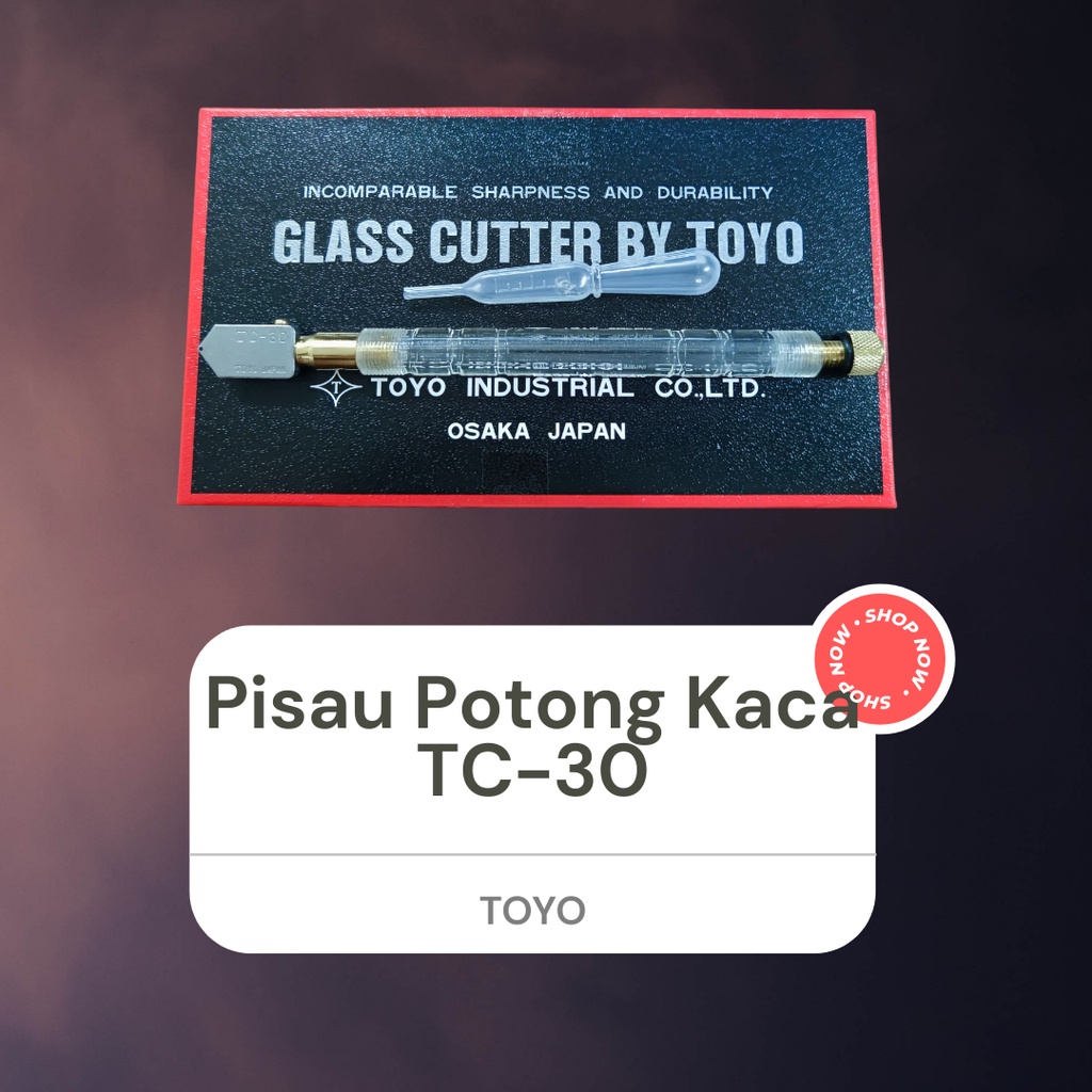 (TOYO dan RAVALLI) Alat Pemotong Kaca Murah Pisau Potong Kaca Glass Cutter