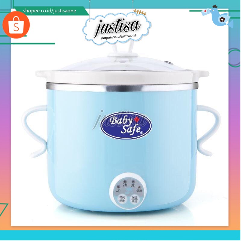 Promo !! LB007-Baby Safe Digital Slow Cooker Multifungsi Perlengkapan MPASI Bayi