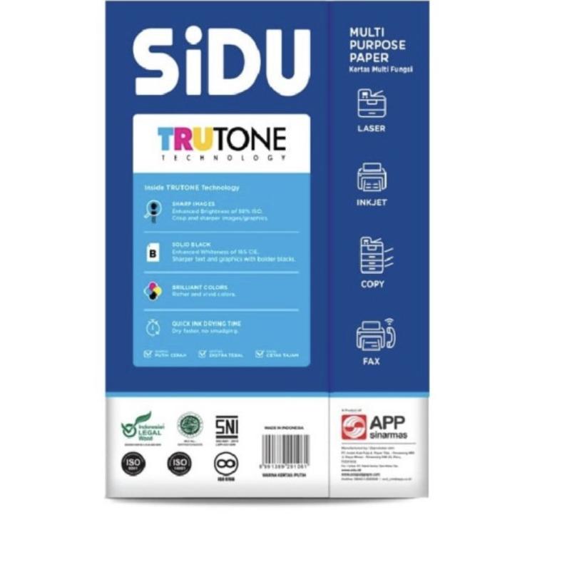 

New SIDU F4 75 RIM Kertas HVS Folio Sinar Dunia 75 gs ~