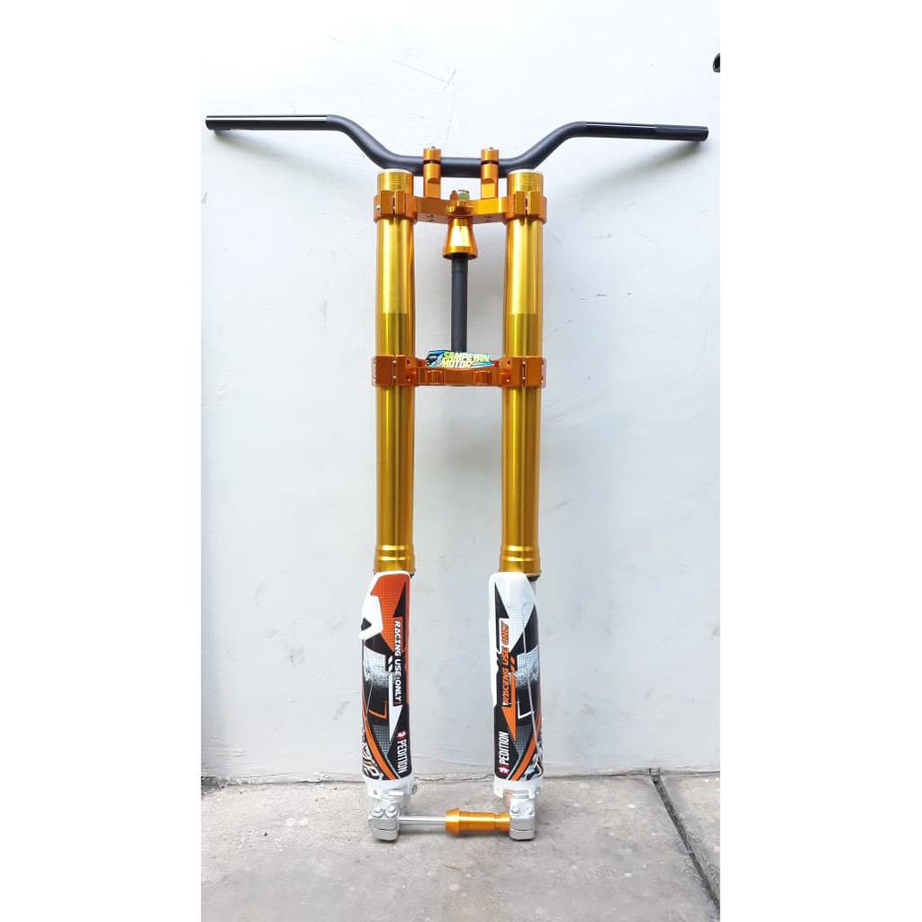 Skok Shock Upsidedown USD Kawasaki KLX 150 DTracker Real Jump Expedition Black Gold