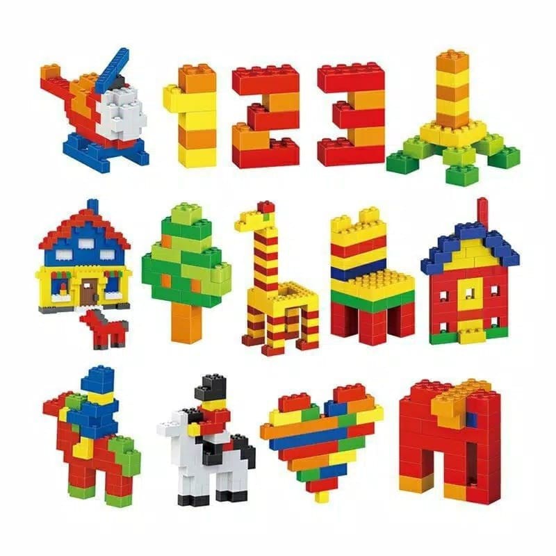 MAINAN ANAK BUILDING BLOCK 500 BRICK / AGE 6+/ BLOCK