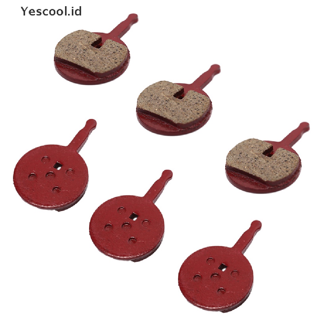 Yescool 1 Pasang Kampas Rem Cakram Sepeda Bahan Semi Metal Resin