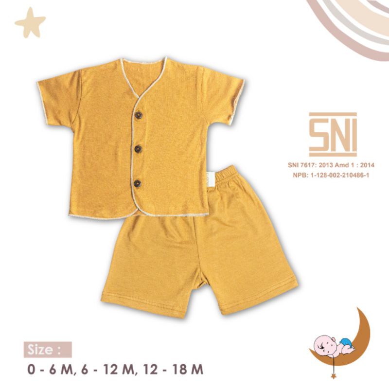 SNI MOONS  STELAN PENDEK POLOS PREMIUM  NEWBORN MOONS STELAN