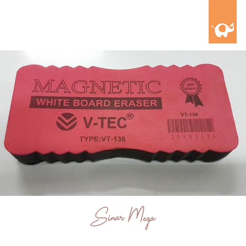 

V-tec Magnetic WB Eraser VT-136/ Penghapus Papan Tulis Magnet Murah