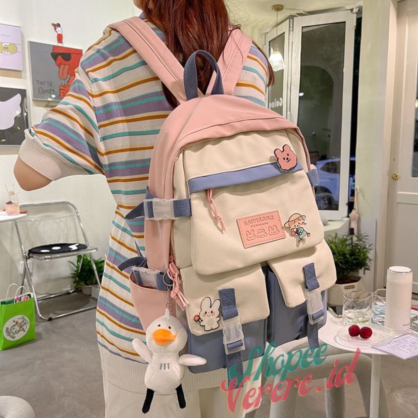 Joshee Tas Ransel Wanita Backpack Wanita Backpack Pria Tas Sekolah Tas Anak 527 Backpack Nylon Backpack Korean 527