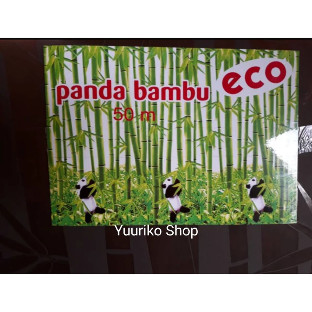 Fiber Pagar Fiber Penutup Pagar Fiber Pelapis Pagar Motif Panda besar Dan Bambu