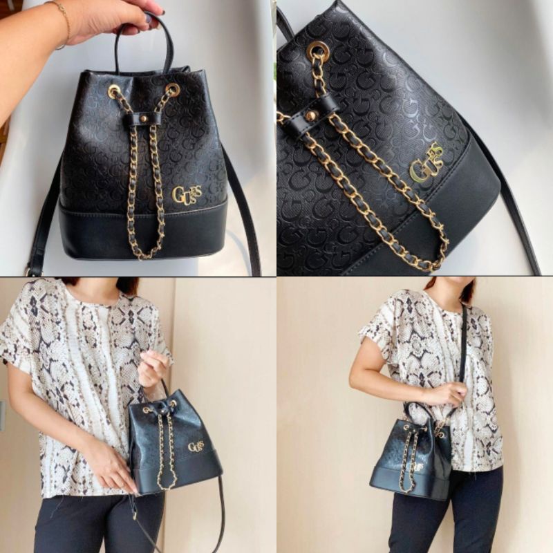 TAS GUESS BUCKET BAG