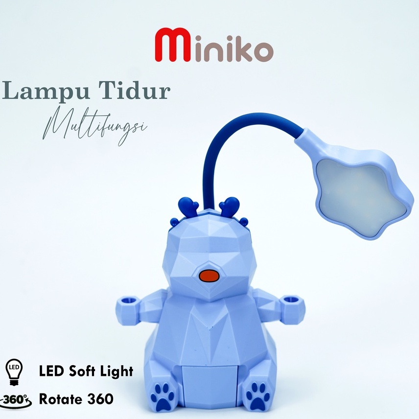 Lampu Tidur kode/Lampu Belajar YC -6800-6 - Model Beruang LED - Night lamp LED - Lampu tidur merk Miniko - Lampu Belajar LED