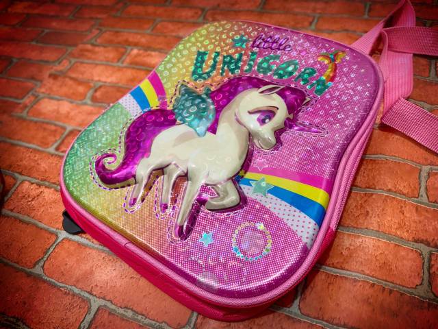 Tas Ransel Anak TK Unicorn Lucu Timbul Hologram Import