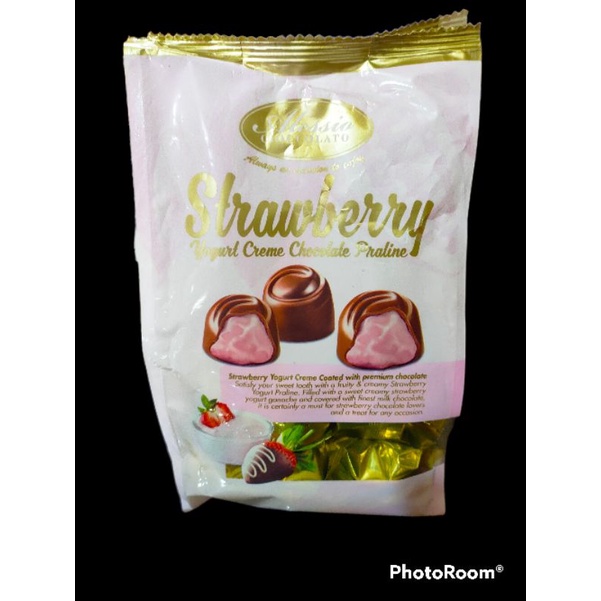 

Alessio strawberry chocolate (Yogurt Creme Chocolate Praline) 200g