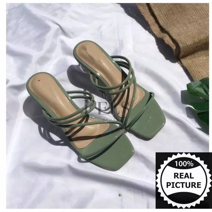 sandal heals hak kaca anna