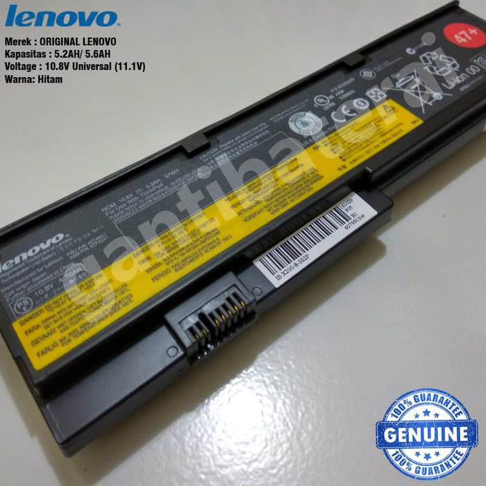 Original Baterai Lenovo Thinkpad X200 X200S X201 X201S X201i 42T4534