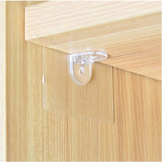 DF HP230 Hook Penahan Bawah Laci Lemari Perekat Dinding Penopang Rak Lemari