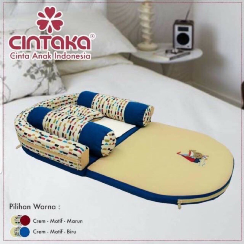 [Cintaka] Kasur Bayi Lipat Oval Bumper Sailor Series + Kelambu Tenda
