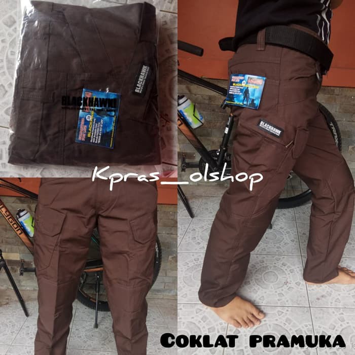 Celana Tactical Blackhawk Coklat Pramuka - Cokelat