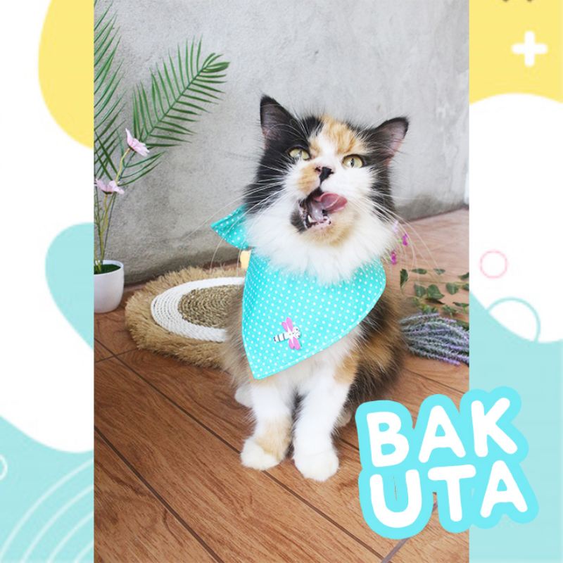 celemek makan imut untuk hewan kucing dan anjing lucu / baju kucing murah size kitten-adult