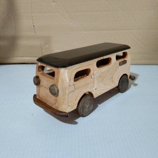 MINIATUR KENDARAAN KAYU VW BUS - PAJANGAN - SOUVENIR JOGJA