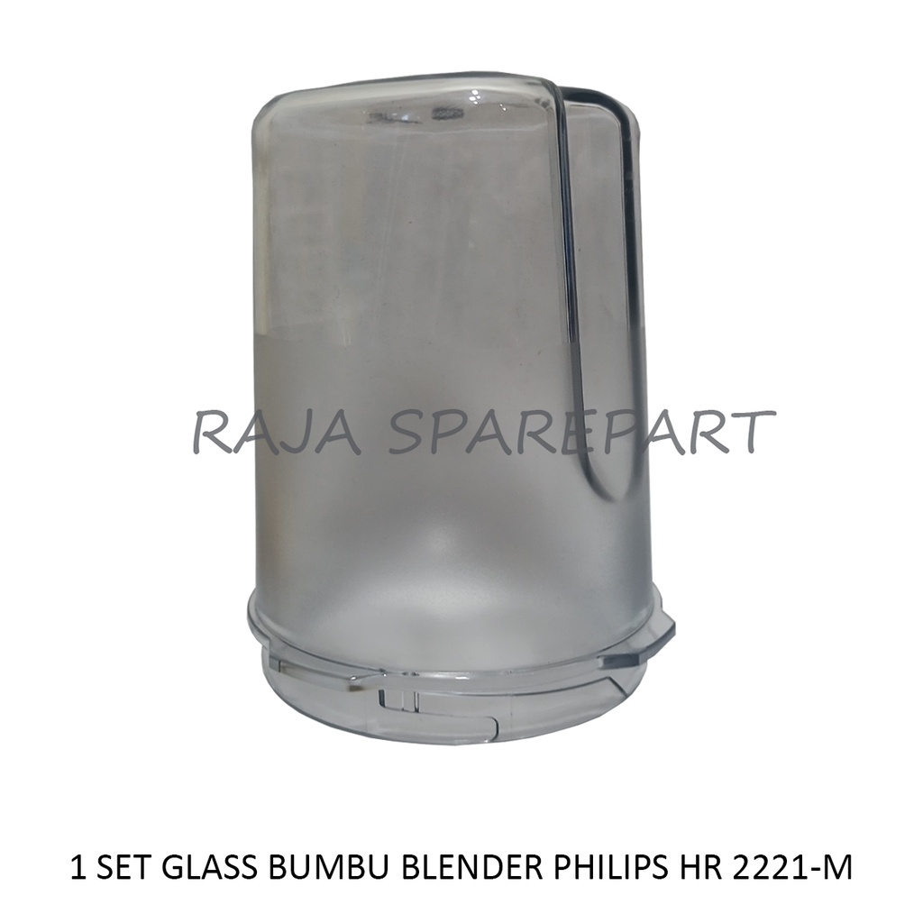 1 SET GLASS + MOUNTING BLENDER BUMBU PHILIPS HR 2221-M