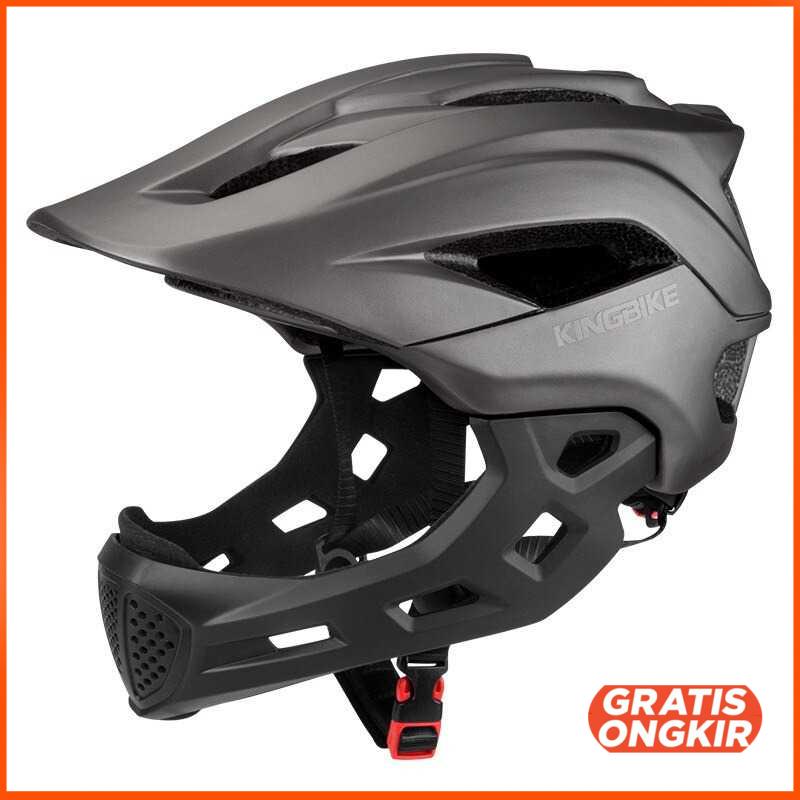 Helm Modular Sepeda Anak Full Face Bike Riding TSTK05 titanium