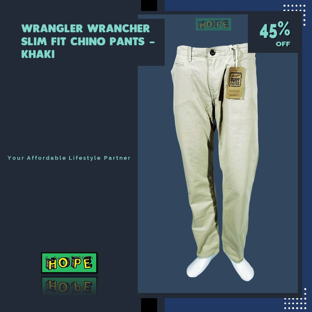 Original BNWT Wrangler Wrancher Chino Pants - Khaki