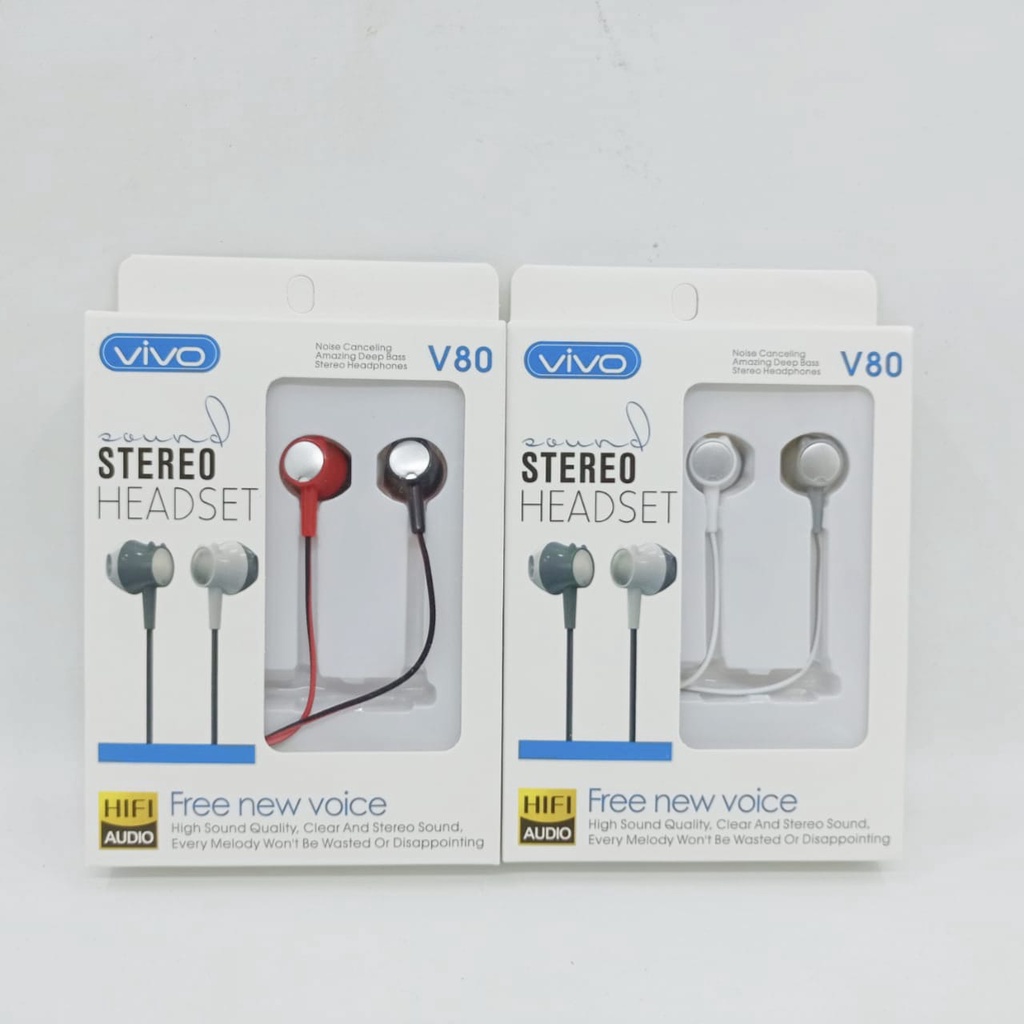 Headset VIVO SK-V70/V80  Stereo Earphone Handsfree Super Bass