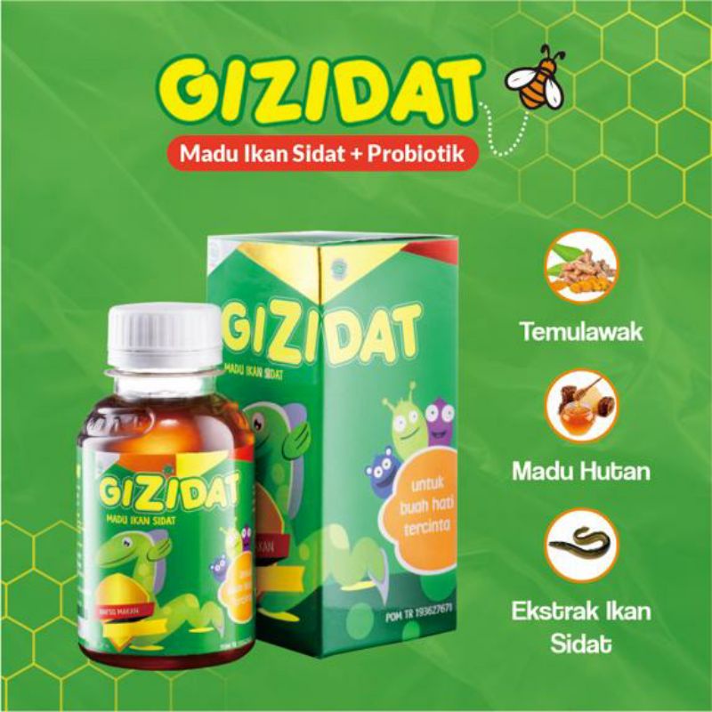 GIZIDAT ASLI - Paket Reseller 10 Botol, Nutrisi Penambah Nafsu Makan Anak