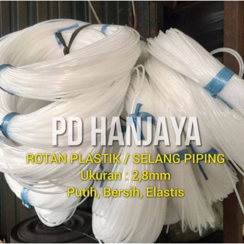 Selang piping / Rotan plastik 2.8mm / List tas jok
