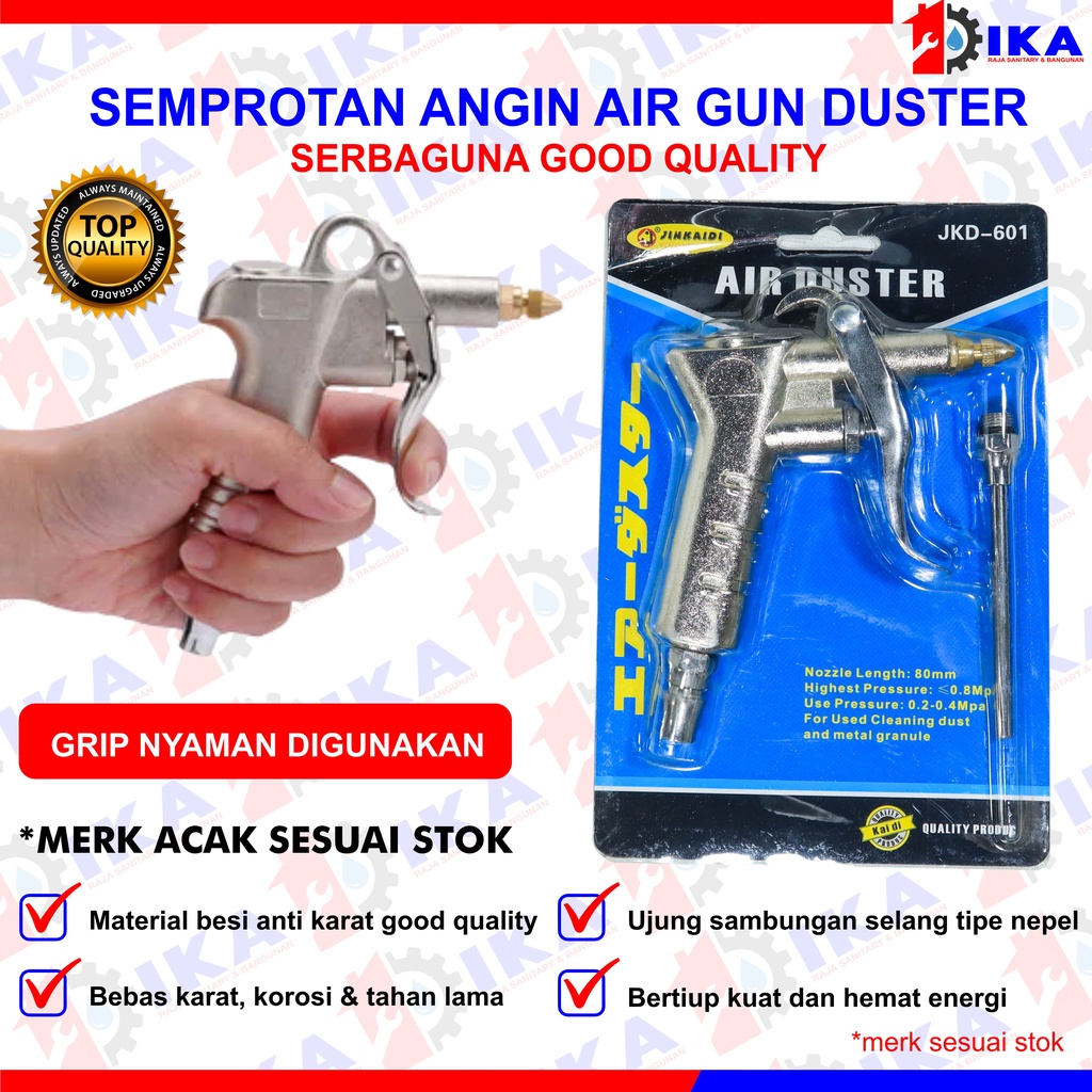 GAS / AIR GUN DUSTER / SEMPROTAN PEMBERSIH ANGIN DARI SELANG KOMPRESOR  / DEBU KOTORAN / SERVICE SEM