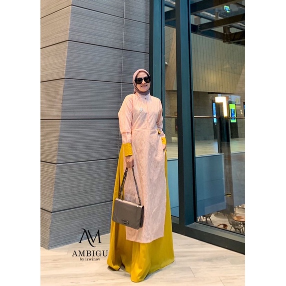 Lulla dress ambigu,Lulla ambigu,gamis toyobo branded,gamis branded original,ambigu terbaru,ambigu or