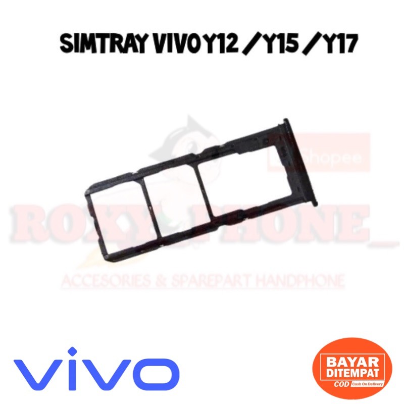 SIMTRAY SLOT TEMPAT KARTU SIM VIVO Y12 Y15 Y17 ORIGINAL