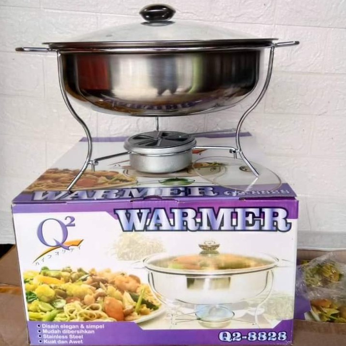 WARMER STOVE DOUBLE PAN 28 CM / WARMER Q2 8828 / WARMER Q2-8828