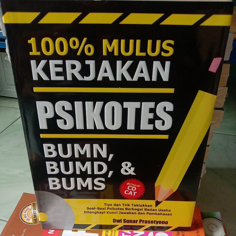 

BUKU 100% MULUS KERJAKAN PSIKOTES MUMN, BUMD, & BUMS BONUS CD CAT