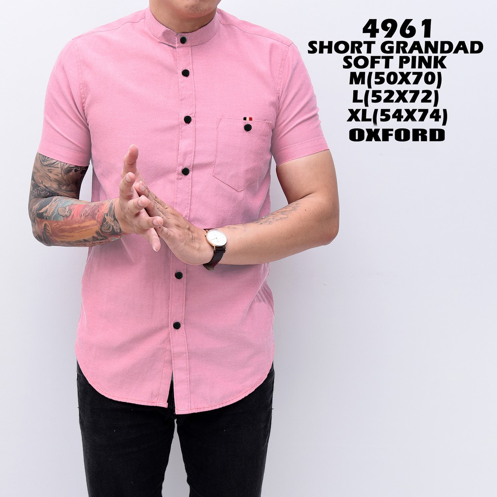 Kemeja Cowok Warna  Dusty Pink  Kumpulan Model Kemeja