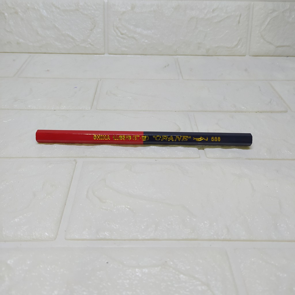 Pensil Pola Merah Biru