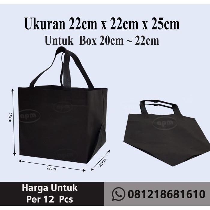 

Tas Spunbond Kotak Ukuran 22Cm X 22Cm X 25Cm - Cream 059