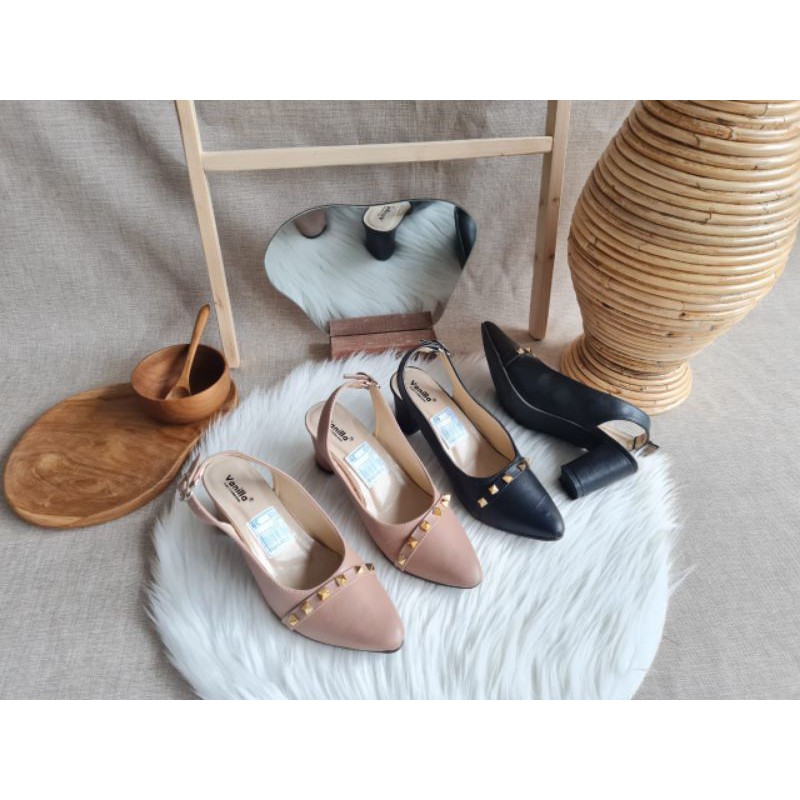 ABBUSHOES Hs 112 pantofel stut 7cm wanita