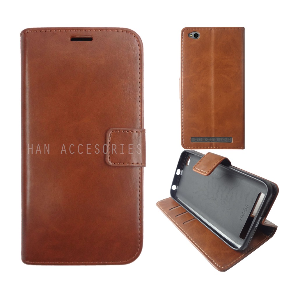 Xiaomi Redmi 5A Original Fashion Selular Flip Leather Case - Flip Cover