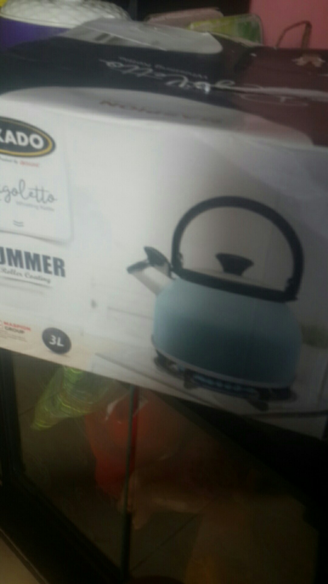 Maspion Alu Teko Air Rigoletto / Teko / Ceret Bunyi Siul Rigoleto Whistling Kettle Anodize 3 Liter