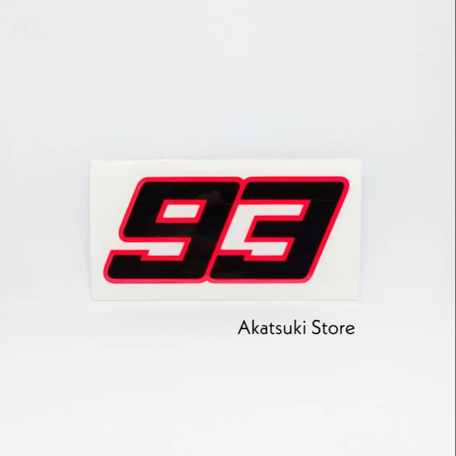 

Sticker Stiker 93 Marc Marquez 2020 hitam