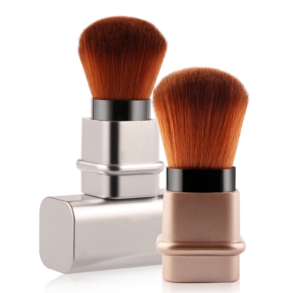 MAANGE 1PCS Brush Blush On Kuas Make Up Rias Dapat Ditarik Dengan Penutup 5436