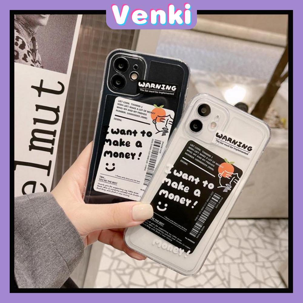 Casing Silikon Tpu Iphone 13 Pro Max 12 Pro Max 11 Pro Max 7 Plus Xr Xs Max 7 8 Shockproof Motif Label Hitam Putih