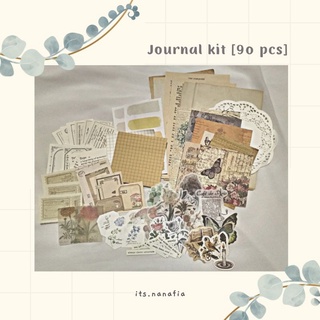 Journal kit 90 pcs journaling scrapbook bullet journal vintage journal kit